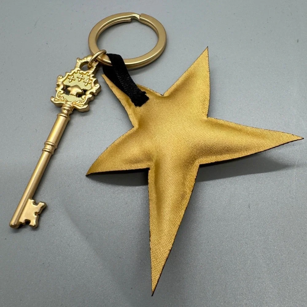 Chanel Womens Keychain OS Gold Star Key Charm VIP Joaillerie Celestial Luxury